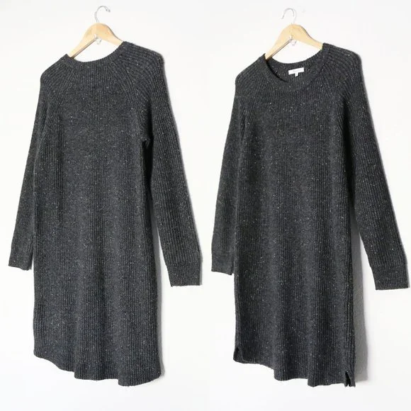 Madewell Dresses Madewell Curved Hem Sweater Dress M Wool
